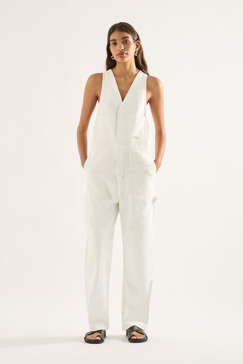 パンツ Descendant 22ss wader cotton overall DESCENDANT/WADER TWILL OVERALL (BEIGE)